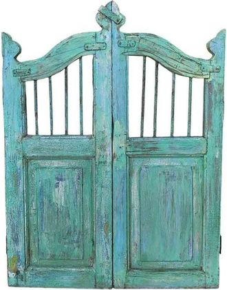 Wanderlust Deco Puerta De Madera Acabado Artesanal 80x3x103h Cm