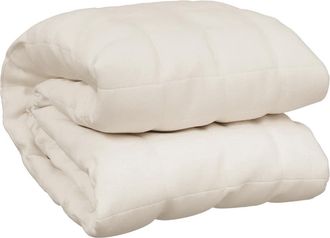 vidaXL Manta Con Peso Tela Color Crema Claro 235x290 Cm 15 Kg Vidaxl