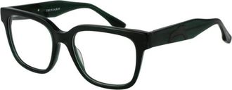 Trussardi Stijlvol Rechthoekig Brillenmontuur - Heren - Brillen - Groen - ONE Size - Accessoires