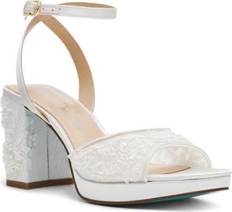 Betsey Johnson Junie Sandal in Ivory at Nordstrom, Size 5.5