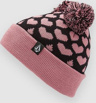 Volcom Stone Pom Kids Beanie schwarz