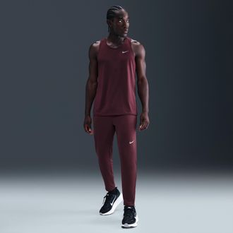 Nike Mens Stride Dri-FIT Knit Running Pants in Red | HV4546-652