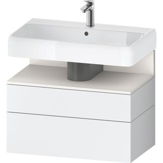Duravit Duravit - Qatego Mueble Bajo Lavabo, 1 Extra&iacute;ble Y 1 Caj&oacute;n