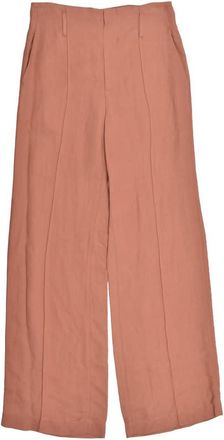 Brunello Cucinelli Clay Linen Blend Wide-Leg Trousers, Brand Size 38 (US Size 4)