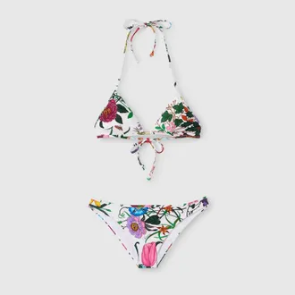 Gucci Printed Sparkling Jersey Bikini, White, Ready-to-wear