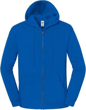 Fruit Of The Loom Fruit of the Loom Unisex Volwassen Iconische Premium Full Zip Hoodie (Koningsblauw)