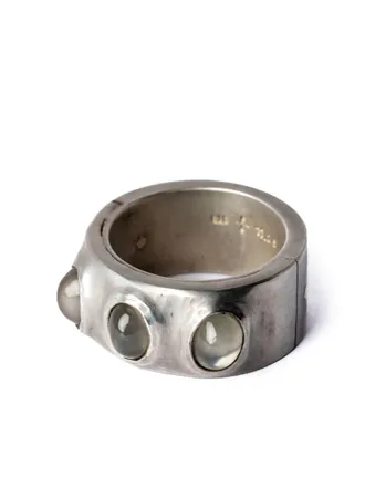 Parts Of Four Sistema sterling-silver moonstone ring - unisex - Sterling Silver/Moon Stone - 9