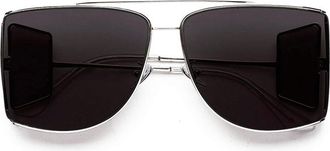 Retro Superfuture AUTORE 2TONE RED BS5 Mens Sunglasses Silver Size 63