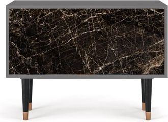 StoryZ Aparador bajo negro 2 puertas L 94 cm