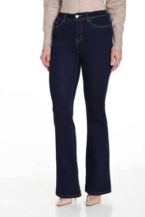 Frank Lyman Design 5-Pocket Bootcut Jeans In Dark Blue