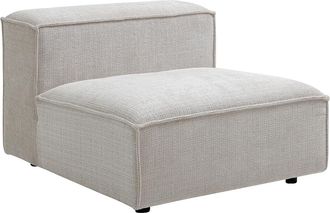 Vente-Unique Poltrona In Tessuto Ciniglia Beige - Ruzolo