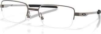 Oakley 57mm Rectangle optical glasses in Grey at Nordstrom