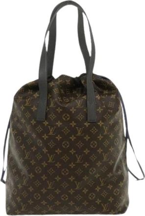 Louis Vuitton Tweedehands Canvas Louis Vuitton tassen - Dames - Vintage Tas - Bruin - ONE Size - Vintage