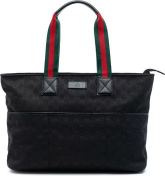 Gucci Pre-owned Gucci GG Canvas Web Tote Ladies 155524 520981