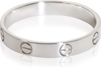 Cartier Pre-Owned Cartier White Gold Small Model Love Ring