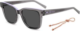 Missoni Graphic Zig Zag Zonnebril met Bandje - Dames - Zonnebrillen - Grijs - 53 MM - Accessoires