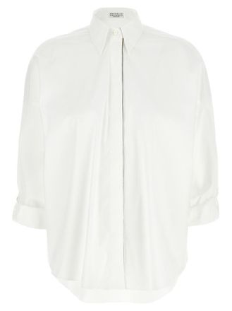 Brunello Cucinelli White Monile Shirt