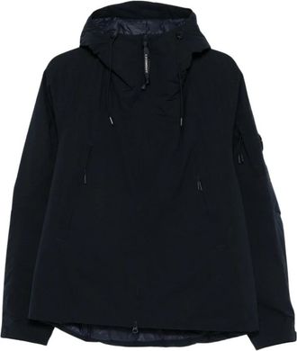 C.P. Company Pro-Tek Gewatteerde Jas met Capuchon - Heren - Winterjassen - Blauw - S - Polyester - Jassen
