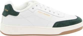 Saint Laurent White Color Block Sneakers