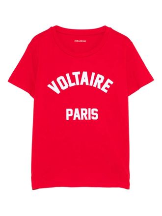 Zadig&Voltaire slogan-print T-shirt - Red