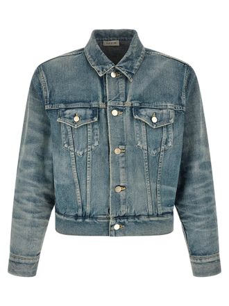 Fear of God Blue Cotton Denim Mens Jacket