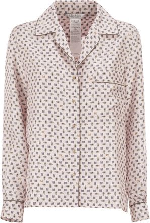 Max Mara Mxmdisco Semi Fitted Printed Silk Shirt