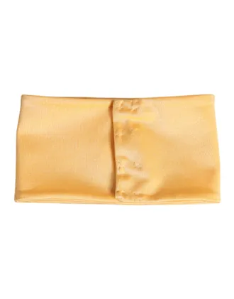 Dolce & Gabbana Yellow Nylon Stretch Women Neck Warmer Womens Scarf