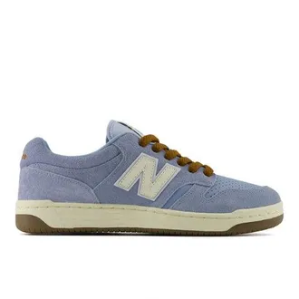 New Balance Unisex 480P in Grigio/Marrone, Pelle Scamosciata/Rete, Taglia 37.5