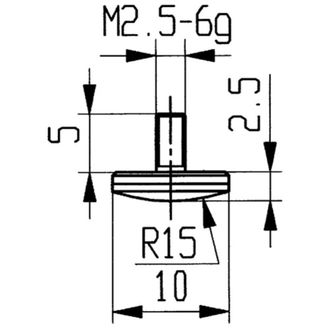 K&auml;fer K&auml;fer - Conector De Medida, De Carburo, Modelo : Abombado, 10 Mm De &Oslash;
