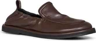 STUDIO NICHOLSON Mens Loafers Donovan Nappa Leather Chocolate Brown