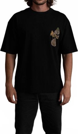 Iron And Resin Mushroom Dreams Pocket Tee In Black
