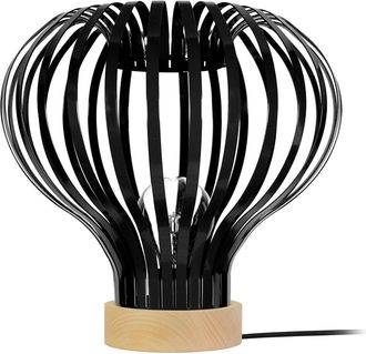 Tosel Lámpara de mesa 34cm negro