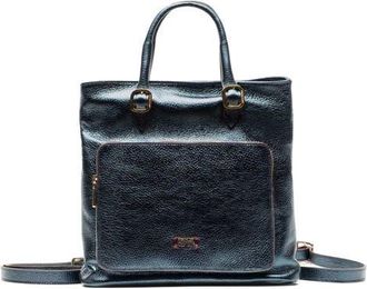 Frances Valentine Carin Leather Convertible Tote in Navy at Nordstrom