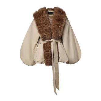 Rotate Faux Fur & Shearling Jackets - female - ROTATE Birger Christensen - Faux Fur & Shearling Jackets - Beige - XS - Jackets