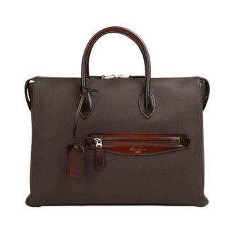 Santoni Porta PC Bag - male - Santoni - Handbags - Brown - ONE SIZE - Bags
