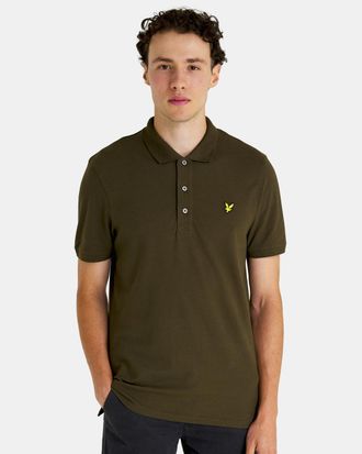 Lyle & Scott Polo SS Plain Polo Shirt Groen
