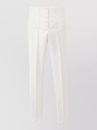 Jacquemus arlesien cropped high waist wool trousers