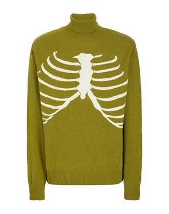 8 by YOOX WOOL BLEND JACQUARD KNIT TURTLE NECK