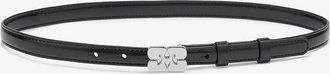 Ganni Kat Belt Small in Black Patent - Size XS/S