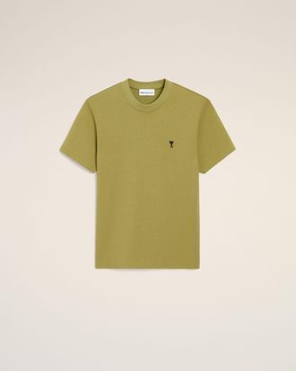 Ami Green Cotton Ami De Coeur T-shirt Green - XXXL - for Men