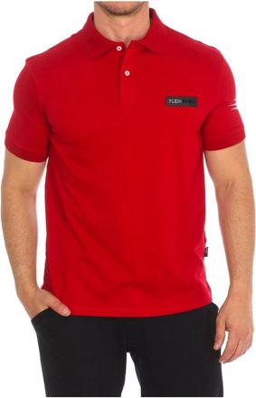 Plein Sport Polo met korte mouwen - Heren - Fitness - Rood - M - Katoen - Fitness