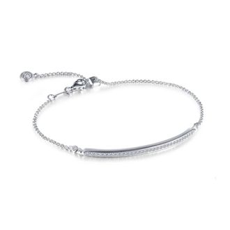 Lafonn Womens Adjustable Bar Bracelet In Silver