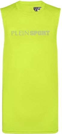 Plein Sport reflective tank top - men - Polyester/Spandex/Elastane - XXXXL - Yellow