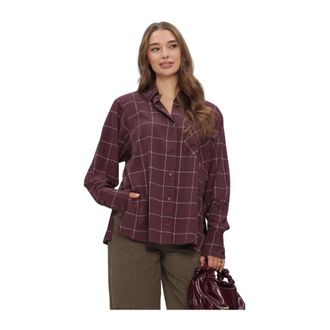 Refined Department Refined Department - Naro Blouse - Dames - Blouses & Shirts - Rood - Maat: L Viscose