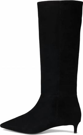 Cole Haan Womens Go-To Knee Heel Boots In Black