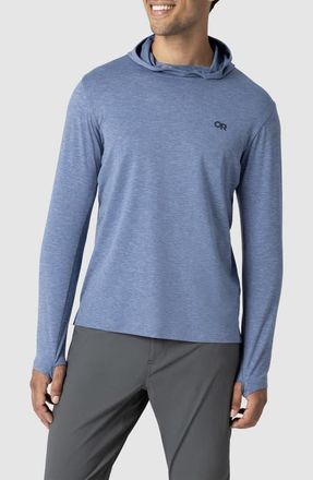 Outdoor Research ActiveIce Spectrum Sun Hoodie in Ascent Blue Heather at Nordstrom, Size Xx-Large