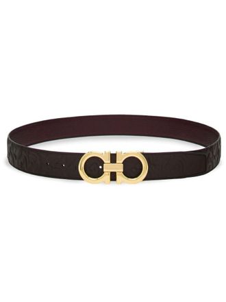 Ferragamo Brown Cut To Size Reversible Belt