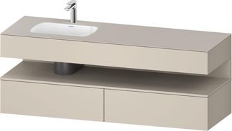 Duravit Qatego Lavabo Encastrado Con Base De Lavabo Consola, - Duravit