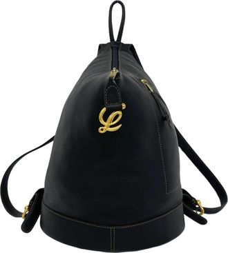 Loewe Black Leather Backpack (Pre-Owned)