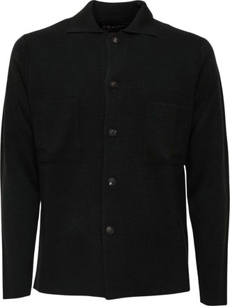 FILIPPO DE LAURENTIIS Jassen, Heren, Zwart, L, Wol, Field Jacket